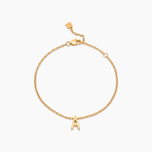 Pulseira Delicada com Berloque Inicial