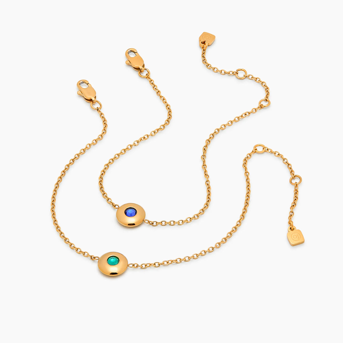 Pulseira Mini Berloque com Pedra de Nascimento