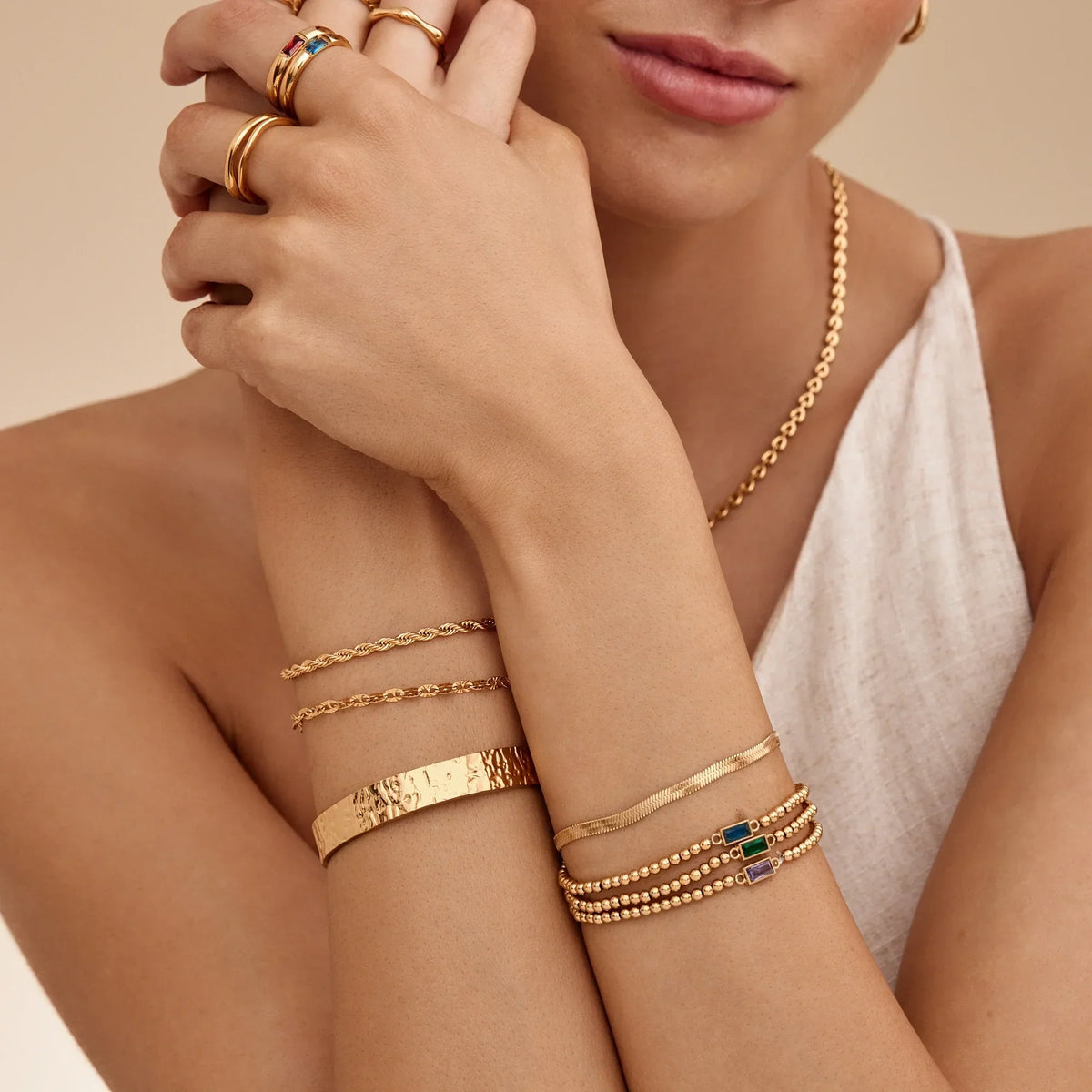 Pulseira de Corrente com Elos Sequin Bold