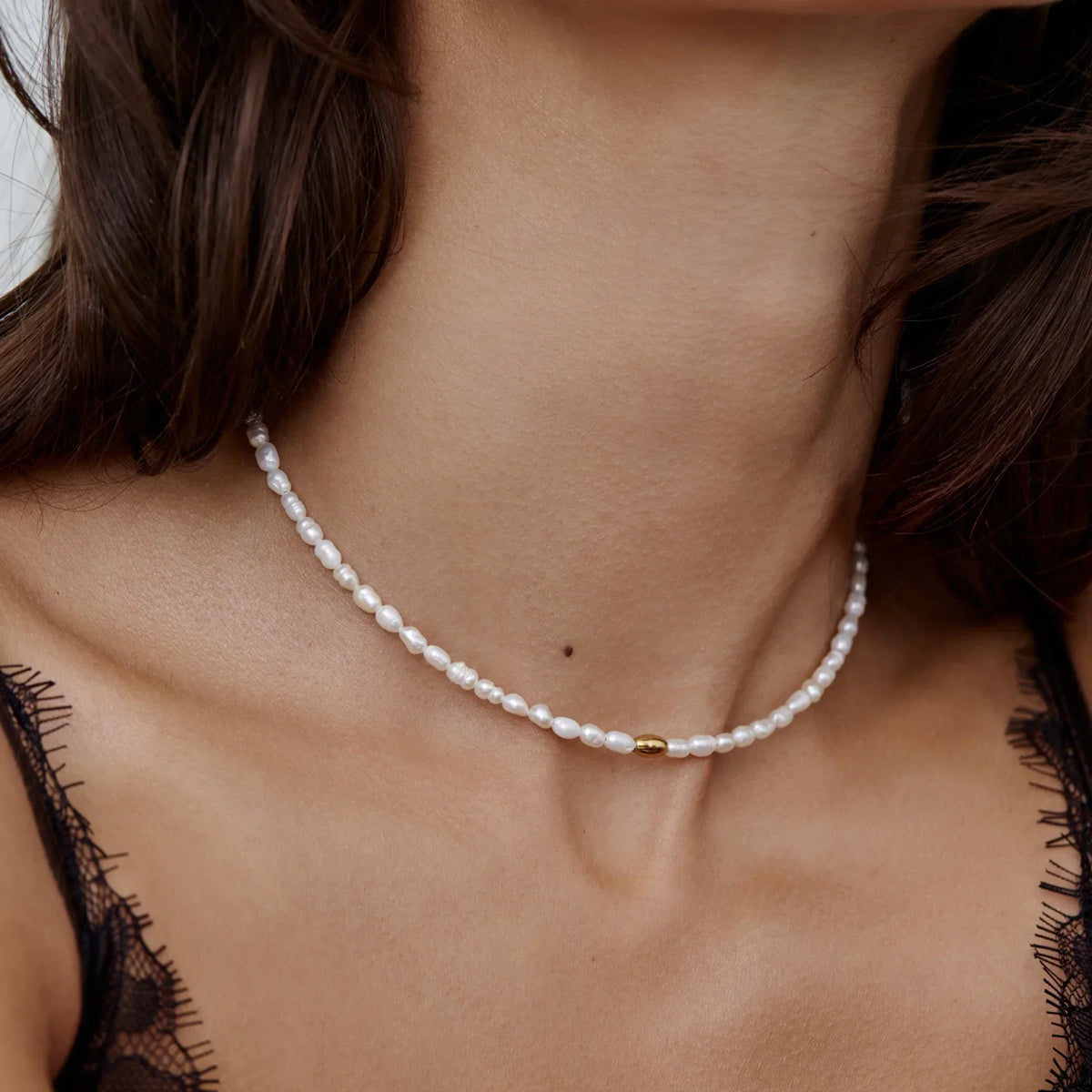 Colar Choker de Pérolas Essencial