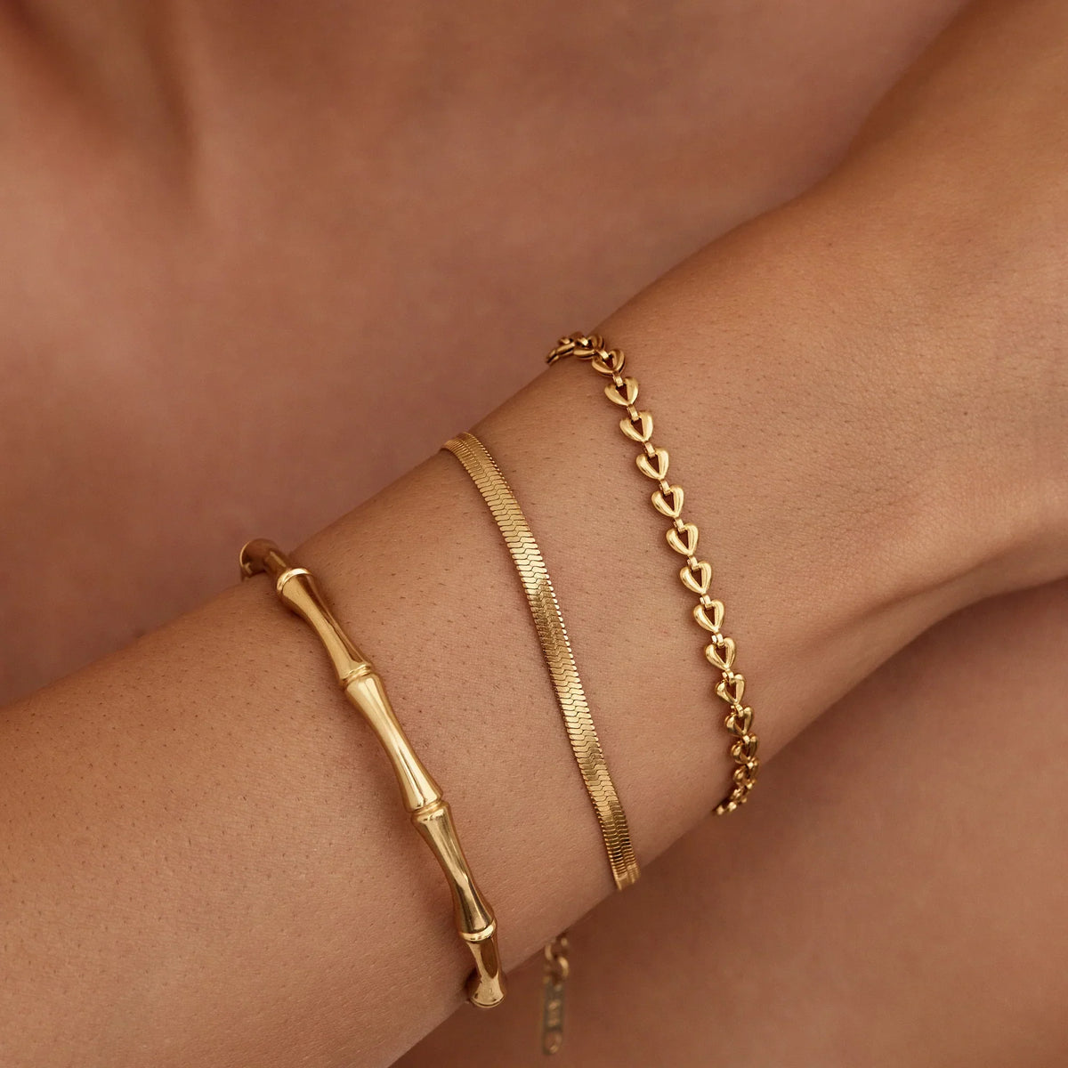 Pulseira Corrente de Corações