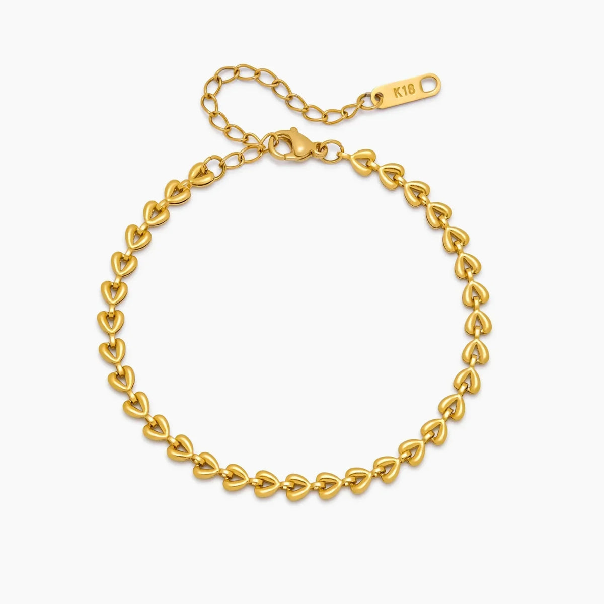 Pulseira Corrente de Corações
