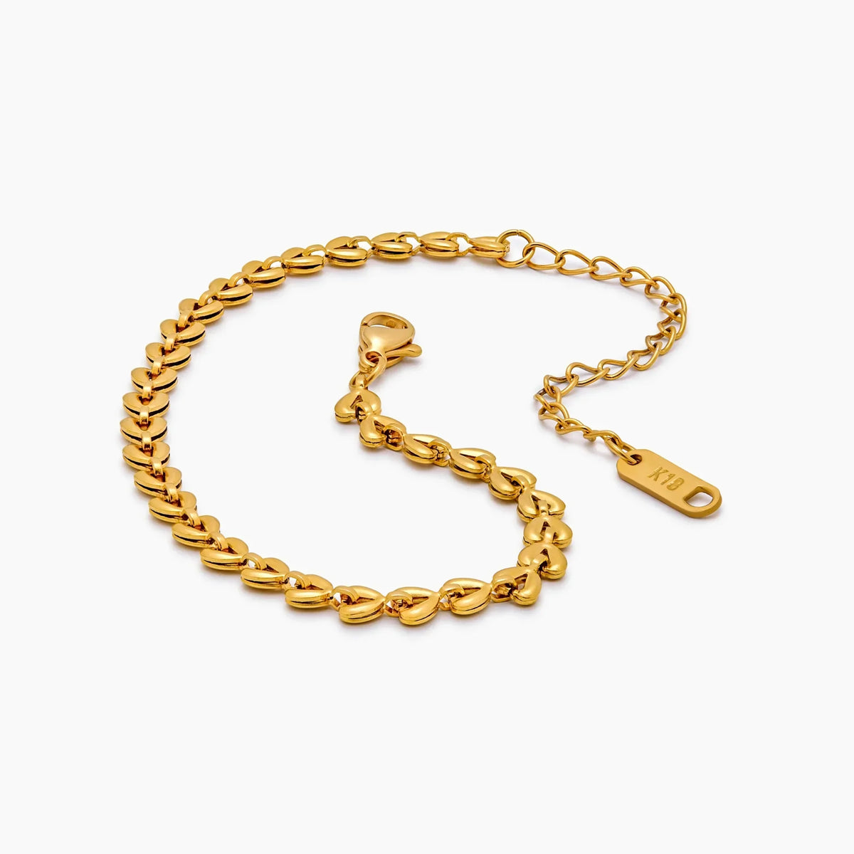 Pulseira Corrente de Corações