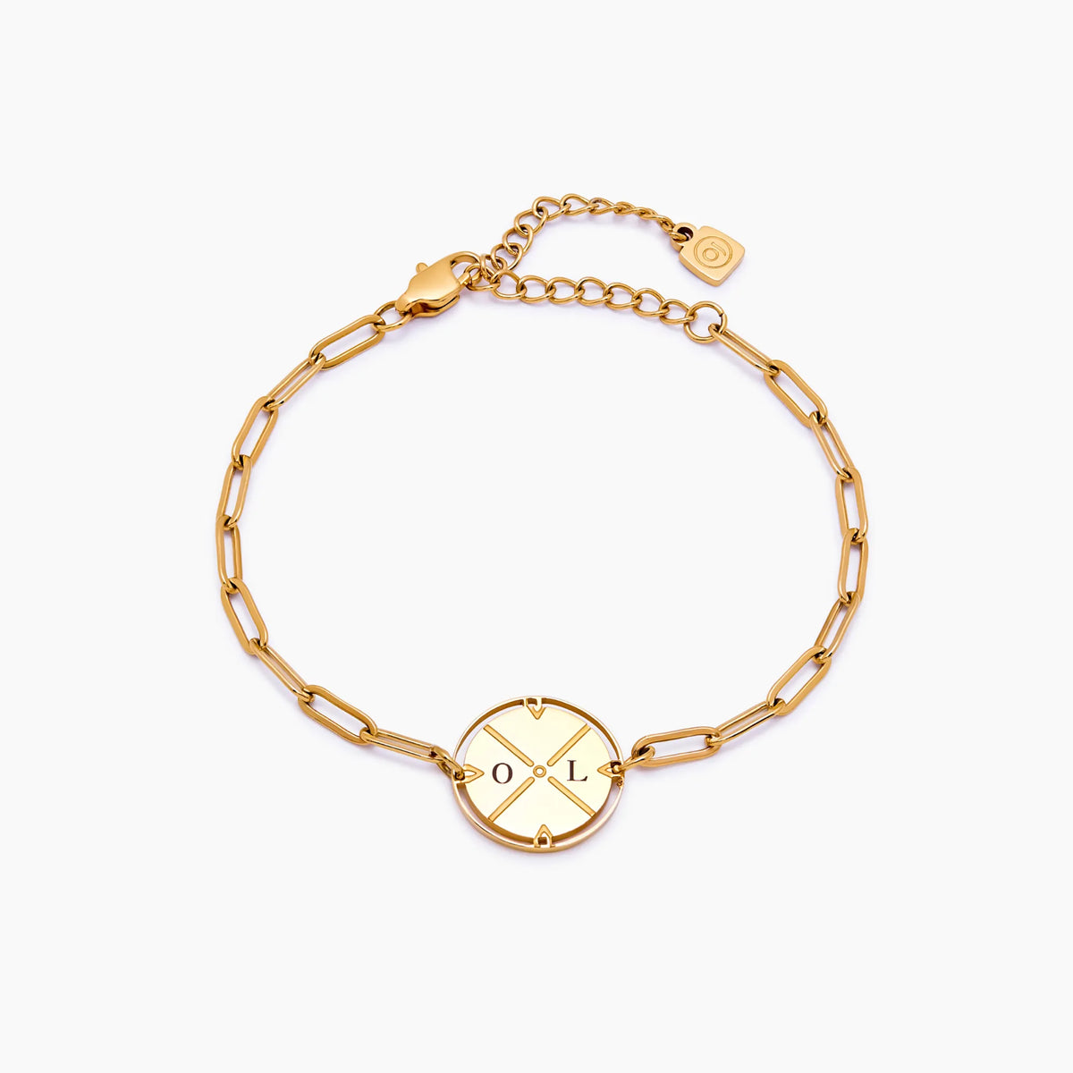 Pulseira de Bússola Gravada